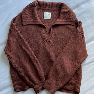 Abercrombie & Fitch notch-neck sweater - size S